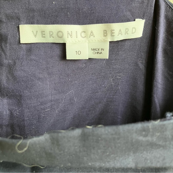 Veronica Beard Arienne Ruched Top Size 10 Cotton Halter Braided Resort Blouse - Picture 6 of 12